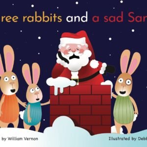 Three rabbits and a sad Santa